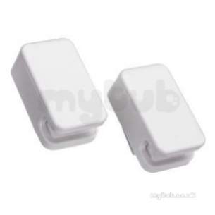 Croydex Bathroom Accessories -  B-smart Towelclick Square White Set Of 2 Pa110122