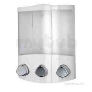 Croydex Bathroom Accessories -  Croydex Uno Euro Soap Dispenser White