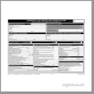 Regin Products -  Regin Regpc2 Gas Test/purge Record Pad