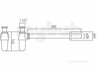 Vado Brassware -  Vado Bottle Trap 11/2 Inch X 11/2in