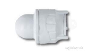 Polypipe Polyplumb Polyfit -  15mm Polyfit Socket Blank End White 10