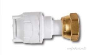 Polypipe Polyplumb Polyfit -  15mm X 3/4 Inch St Tap Connector White 5