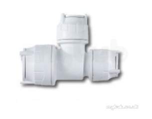 Polypipe Polyplumb Polyfit -  15x15x22mm Reduced Tee Fit1622 White
