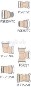 Polypipe Underground Drainage -  25mmx15mm P/guard Copp Trans Coupli Pgf2515tc