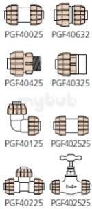 Polypipe Underground Drainage -  Polypipe 25mm Polyguard End Cap Pgf40925
