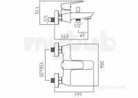 Vado Brassware -  Expd Bath/shower Mixer Single Evr W/m W/o Shower Kit