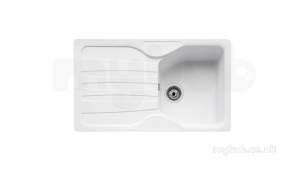 Franke Sinks -  Franke Cog611 1.0b Rev Sink Polar Wh