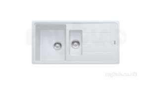 Franke Sinks -  Franke Bfg 651 Basis 1.5b Rev Sink Wh