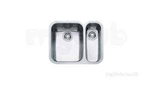 Franke Sinks -  Franke Arx160d Deep Undermount Left Hand Sml Bowl Ss