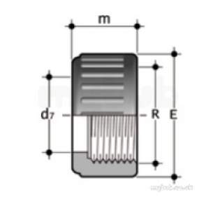 Durapipe Pp Socket Fusion -  Durapipe Pp Union Nut 2-63 35885311