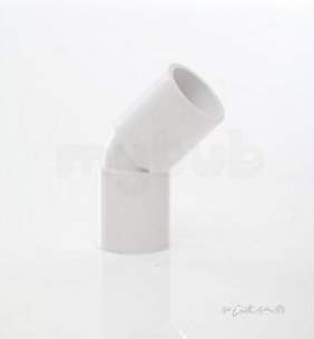 Polypipe Waste and Traps -  21.5mm X 45deg P/f O/f Bend Vp55-g