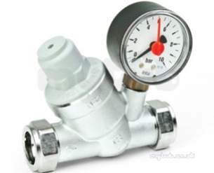 Zilmet Expansion Vessels -  Inta 15mm Press Reducing Valve Cw Gauge Prv22331510