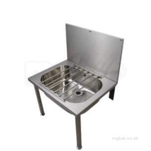 Twyford Stainless Steel -  Floor Standing Bucket Sink Ps4044ss