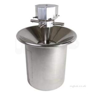 Twyford Stainless Steel -  911 Diameter Circular Washstation 4 To 6 Person Ps8004ss