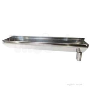 Twyford Stainless Steel -  2400 Surgical Scrub Trough Right Hand Outlet Htm64-suh/3 Ps9122ss
