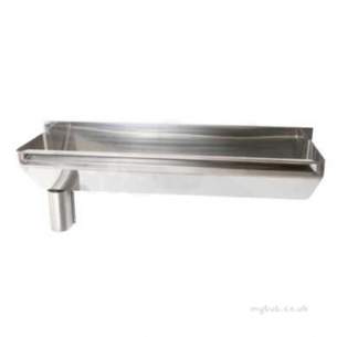 Twyford Stainless Steel -  1600 Surgical Scrub Trough Left Hand Outlet Htm64-suh/2 Ps9221ss