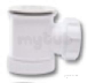 Polypipe Waste and Traps -  Shower Trap 19mm Seal 40mm Plastic Pst1w