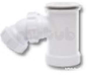 Polypipe Waste and Traps -  Shower Trap 50mm Seal 40mm Plastic Pst2w
