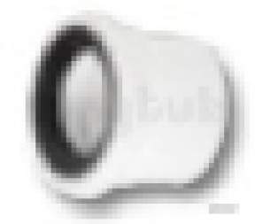 WC Pan Connectors Polypropylene -  Solpan Straight 4in/110mm Pvcu Pvc427w