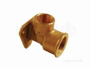 Yorkshire Endex End Feed Fittings -  Endex N15 15mm X 1/2 Inch Backplate Elbow