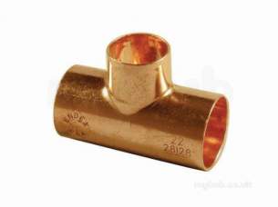 Yorkshire Endex End Feed Fittings -  Endex Ns25 22mm X 22mm X 15mm Red Tee