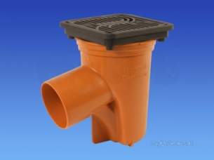 Hepworth Plastidrain -  110mm Round Access Gully Polyprop. 4a12b