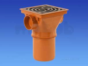 Hepworth Plastidrain -  Hepworth Building 110mm Square Hopper 4h10a