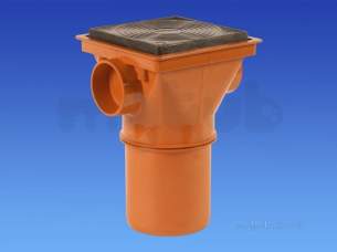 Hepworth Plastidrain -  Hepworth Building 110mm Sealed Hopper 4h12a