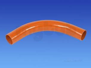 Hepworth Plastidrain -  110mm 87.1/2 Bend 450mm Radius 4p07b