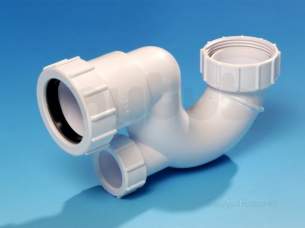 Hepworth Waste and Overflow -  1.5 Inch Bath Trap Comp Outlet Cs76-w