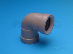 Hepworth Waste and Overflow -  1.5 Inch X 90 Degree Knuckle Bend P/fit Cw11-b