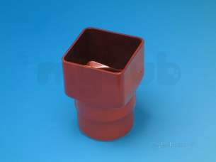 Hepworth Soil and Rainwater -  Round X Square Outlet Adaptor Dp19-b