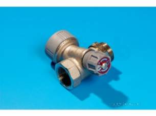 Hep2O Underfloor Heating Pipe and Fittings -  Hepworth Plated Manifold Cw Tap 1port22mm