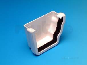 Hepworth Soil and Rainwater -  Ogee 115mm Stopend External R/h Og17r-w
