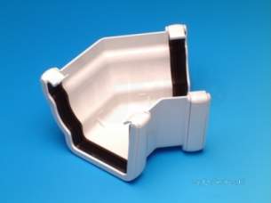 Hepworth Soil and Rainwater -  Ogee 115mm X 45d Angle External Og21-w