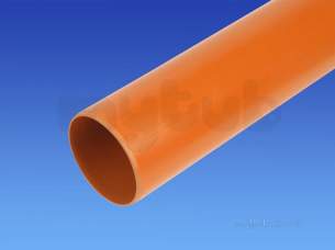 Hepworth Plastidrain -  Hepworth Building 160mm 6 Metre Plain Pipe 6p01a6