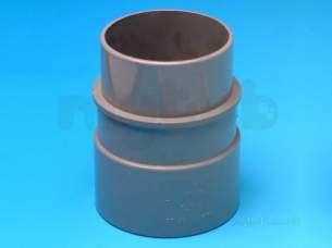 Hepworth Soil and Rainwater -  2.5 Inch R/w Pipe Connector Rp22-br