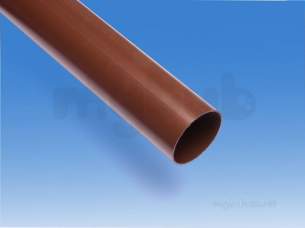 Hepworth Soil and Rainwater -  2.5 Inch X 2m Rainwater Pipe Rp2-br