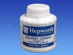 Hepworth Waste and Overflow -  250ml Can Hepworth Solvent Cement S241