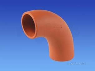 Hepworth Clayware 100mm Supersleve -  Supersleve Sb1/1 Bend 90 Degree 100mm