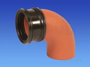 Hepworth Drainage -  Hepworth S/sleve 90 Degree Bend S/cplg 225mm