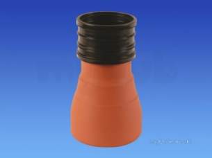 Hepworth Clayware 100mm Supersleve -  Supersleve Taper Pipe 100mm Sdt2/1 Ss