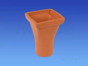 Hepworth Clayware 100mm Supersleve -  Supersleve Plain Hopper Sq 100mm Sh1