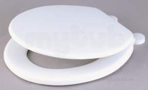 Celmac Wooden Wc Seats -  Cb 18 Inch Mdf Wc Seat Plastic Hinges Black