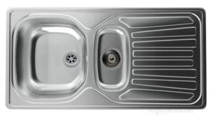 Carron Trade Sinks -  Carron Pheonix Precision Plus 150 965x500 1.5b Revolution Sink Stainless Steel