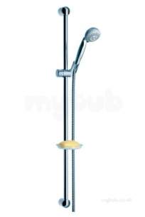 Hansgrohe Showering -  Croma 2 Jet Unica S 90cm Wall Bar Set Cp