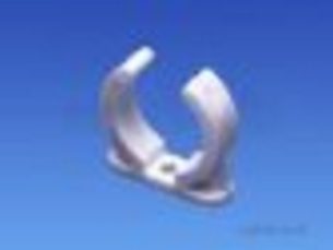Osma Above Ground Drainage -  1e082 215mm Pipe Clip White Abs 1e082w