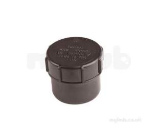 Osma Above Ground Drainage -  5z292 40mm Access Plug Black Abs