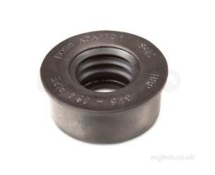 Osma Above Ground Drainage Fittings -  Osmas Rubber Boss Adaptor Bk 40 2s499b