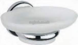 Croydex Bathroom Accessories -  Grand Hotel Qa010141 Glass Soap Dish
